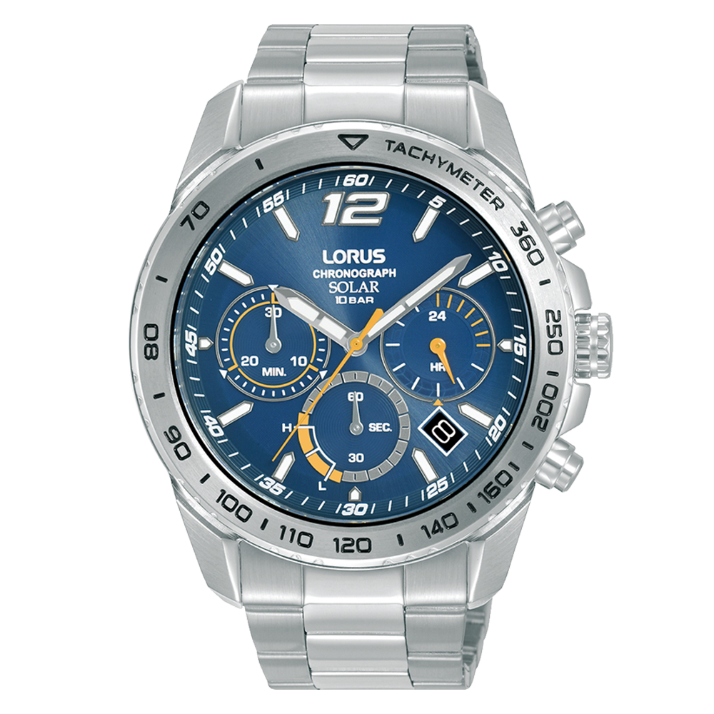 RZ511AX9 Lorus Solar Bold Blue Sports Chronograph