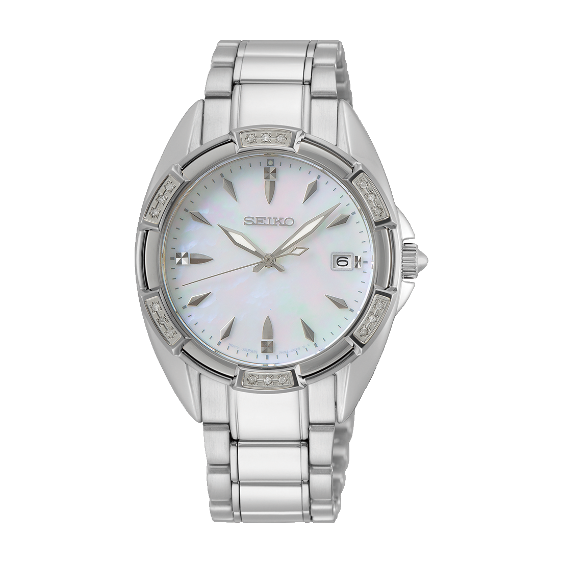 Seiko White Mother of Pearl Unisex watch SKK883P1