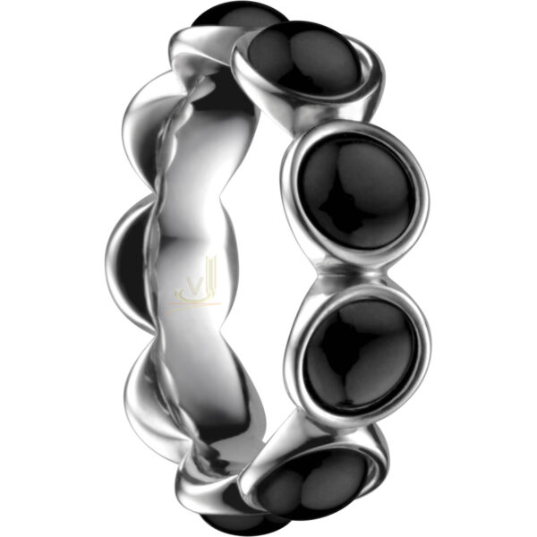 Bering Black Ceramic Bubble Ring 501-16-X5