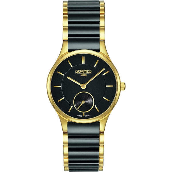 Roamer Ceraline Black Ceramics Ladies Watch 677855-48-55-60