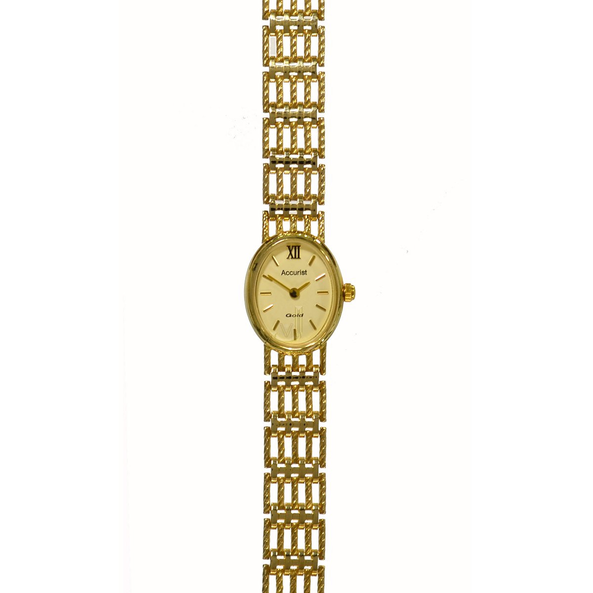 Accurist 9ct Gold Fancy Bracelet Ladies Watch