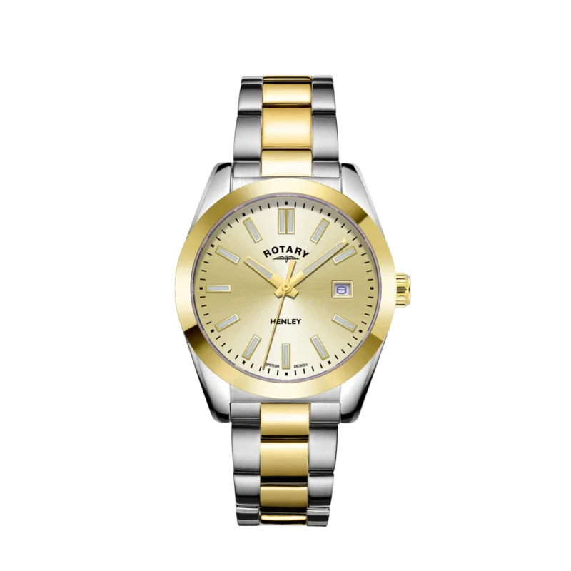 Rotary Henley Champagne Dial Ladies Watch LB05181/03