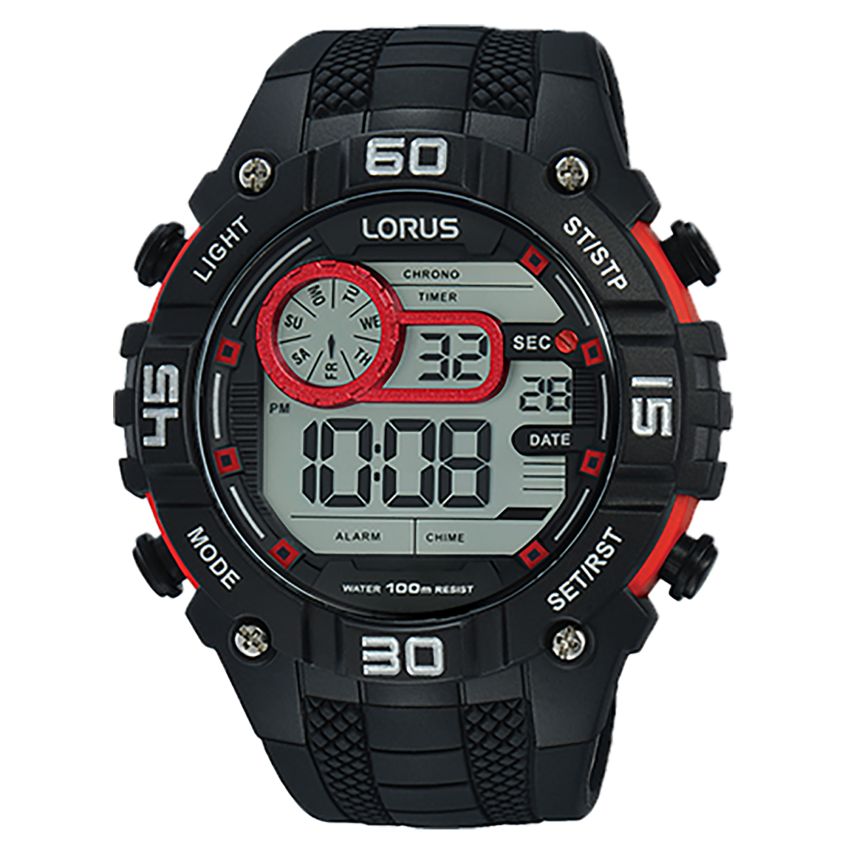 Lorus Digital Dual Time Watch R2355LX9