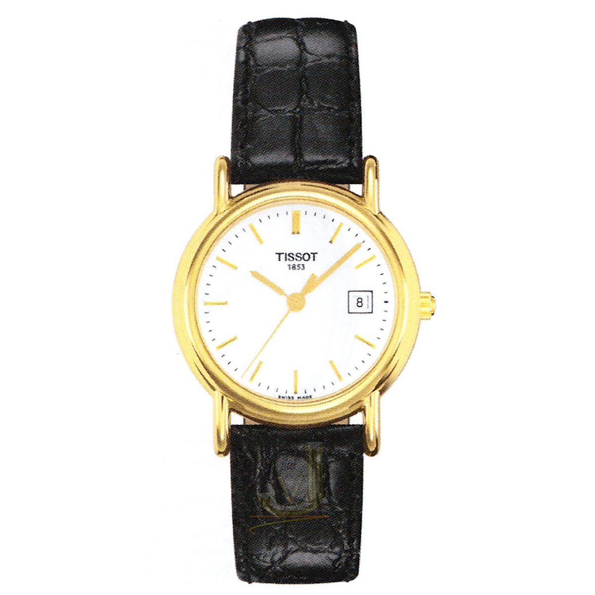 Tissot 18ct Gold White Dial Ladies Watch