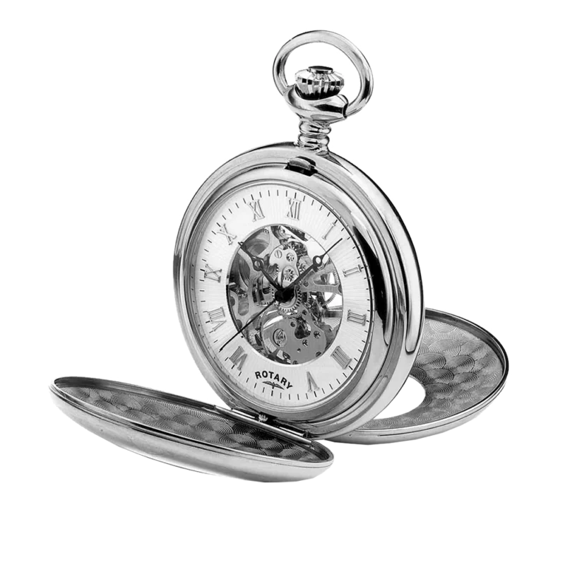 White Dial Skeleton Pocket Watch MP0071201