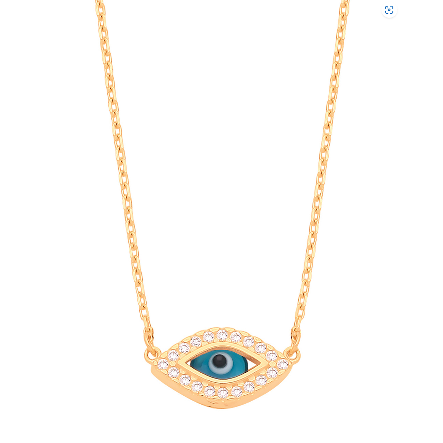 Gold Evil Eye Necklace CN0665