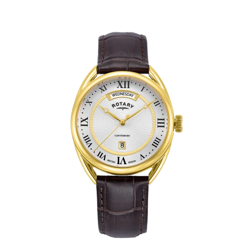 Rotary Traditional Leather Strap Watch GS05533/21