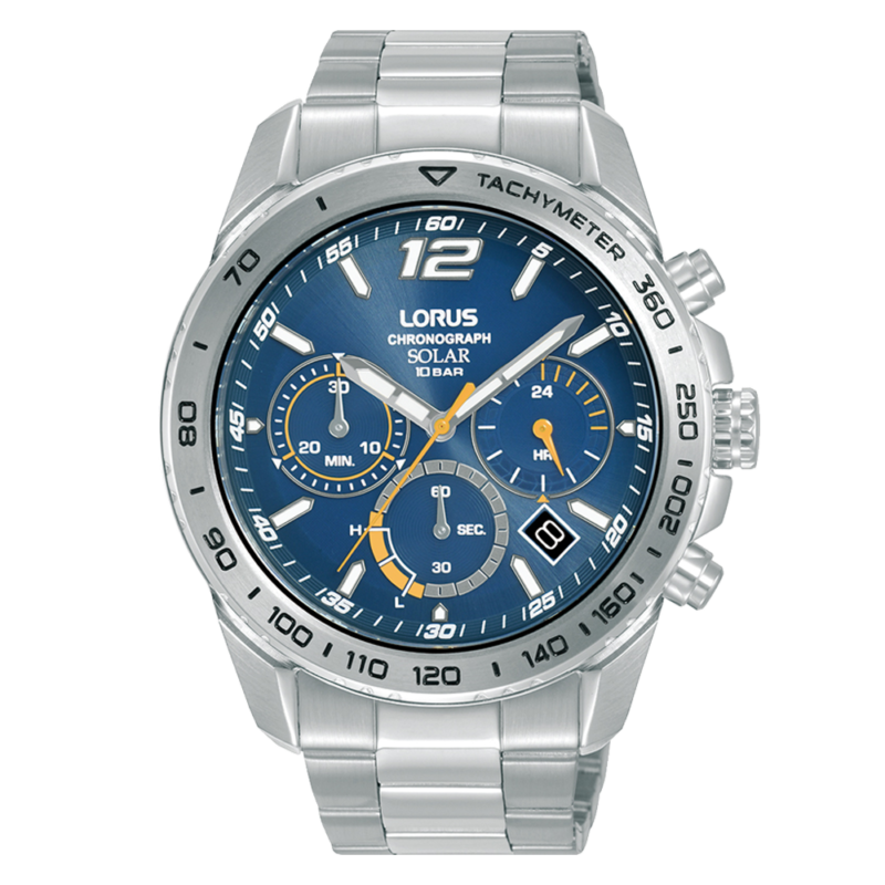 RZ511AX9 Lorus Solar Bold Blue Sports Chronograph