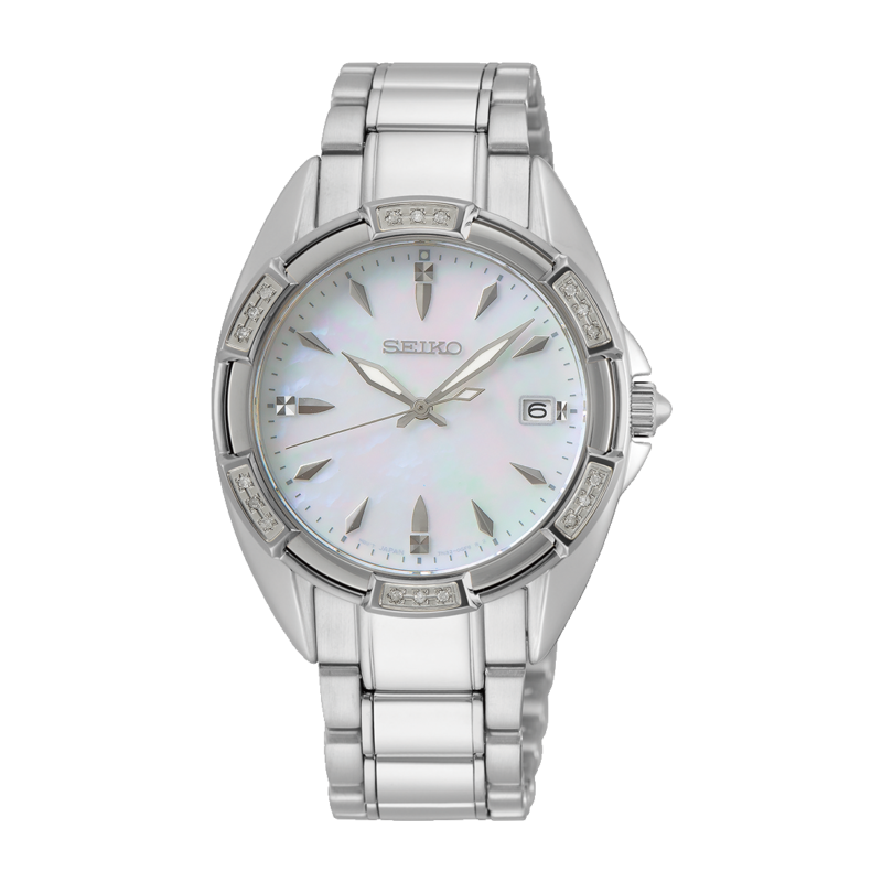 Seiko White Mother of Pearl Unisex watch SKK883P1