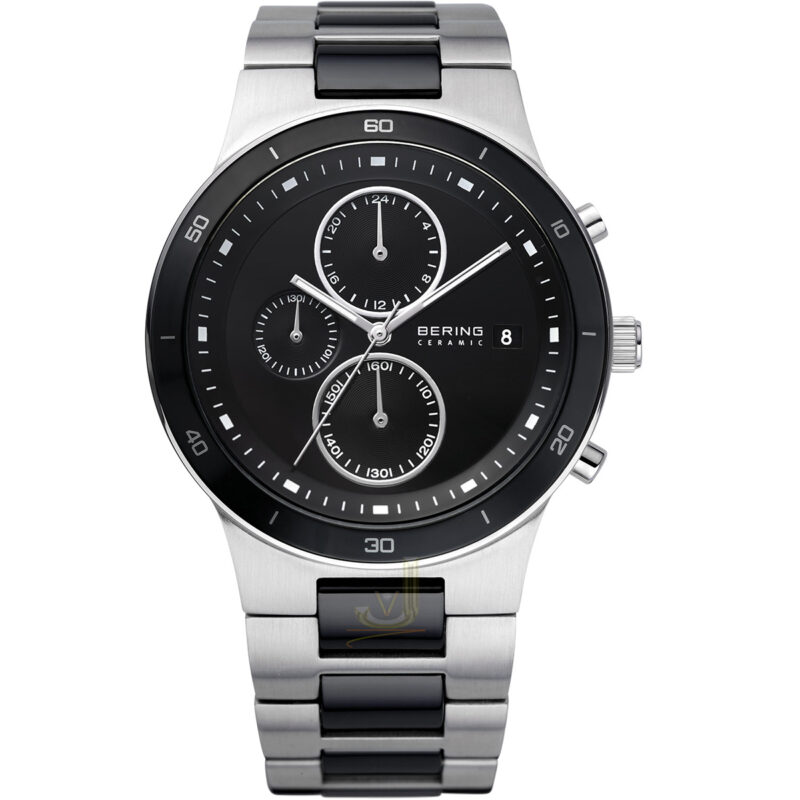 Bering Ceramic Chronograph Sapphire Glass Gents Watch 33341-742