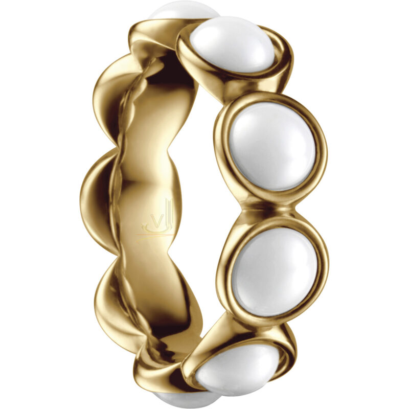 Bering White Ceramic Bubble Ring 501-25-X5