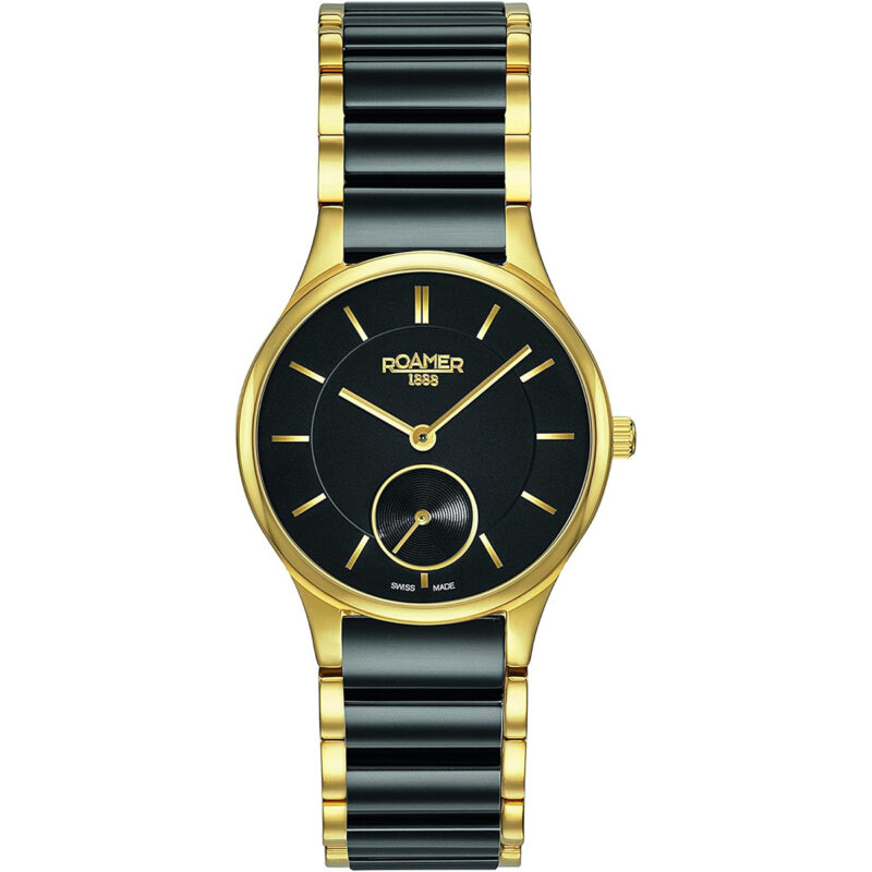 Roamer Ceraline Black Ceramics Ladies Watch 677855-48-55-60