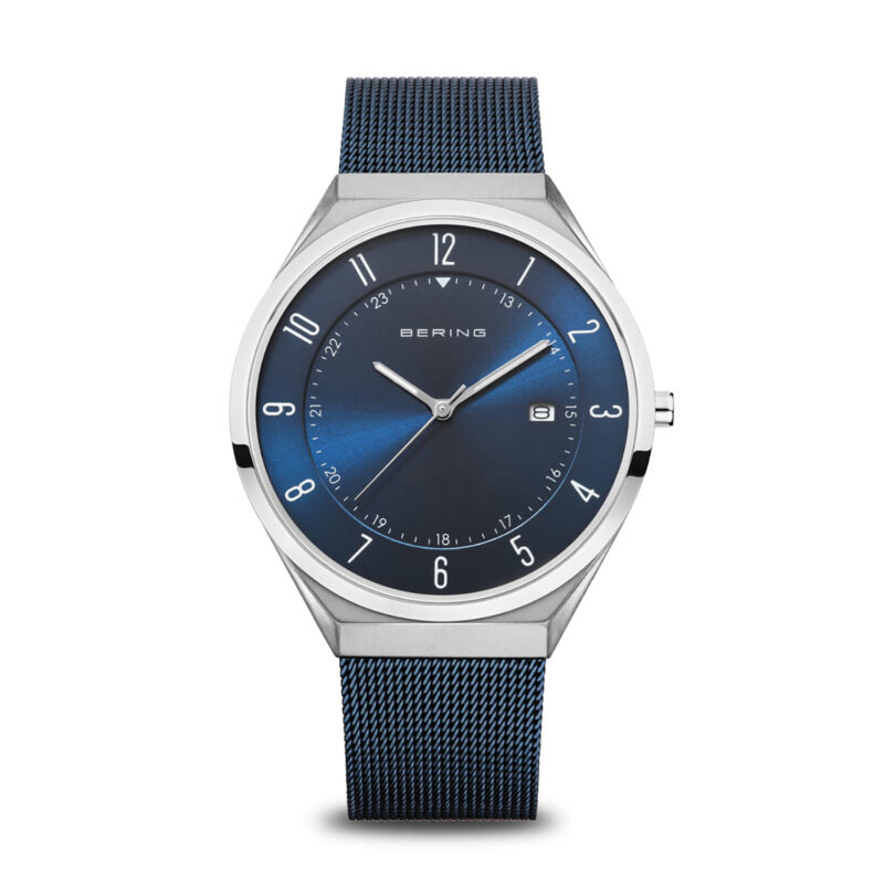 18740-307 Bering Ultra Slim Blue Dial and Bracelet Watch