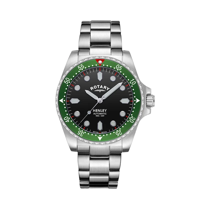 Rotary Black Dial Henley Automatic Watch GB05136/71