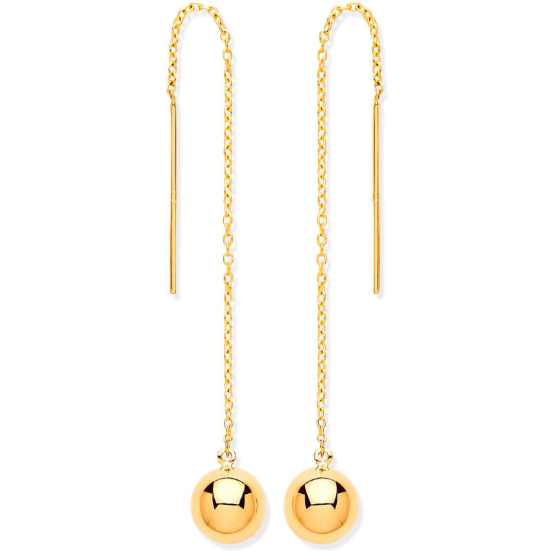 Ball Chain Pull Through Earrings ER1569
