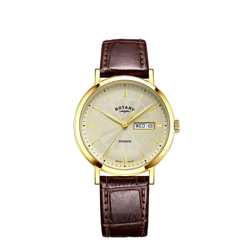 Rotary Windsor Gents Leather Strap Watch GS0542303
