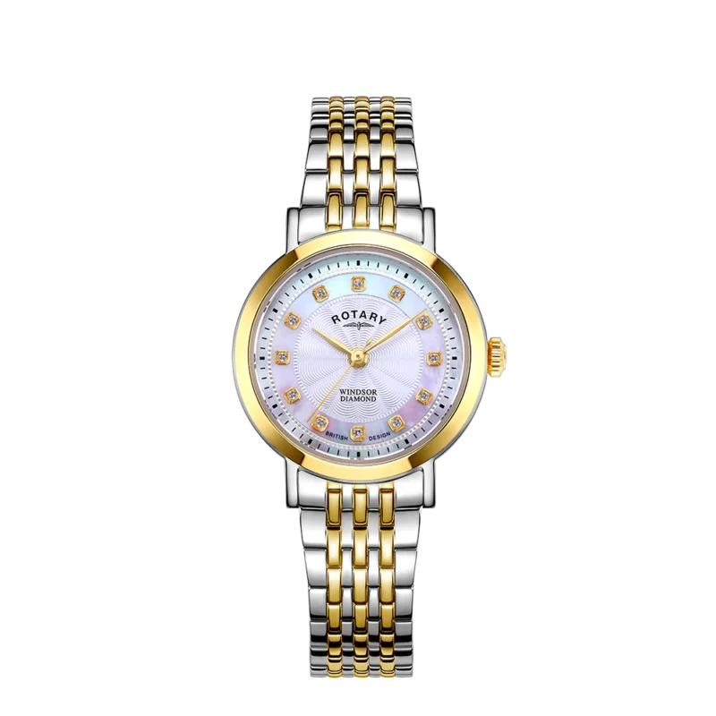 Rotary Windsor Ladies Two Tone Bracelet Watch