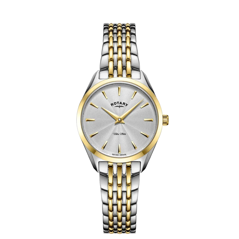 Rotary Ultra Slim Ladies Two Tone Bracelet Watch LB0801102