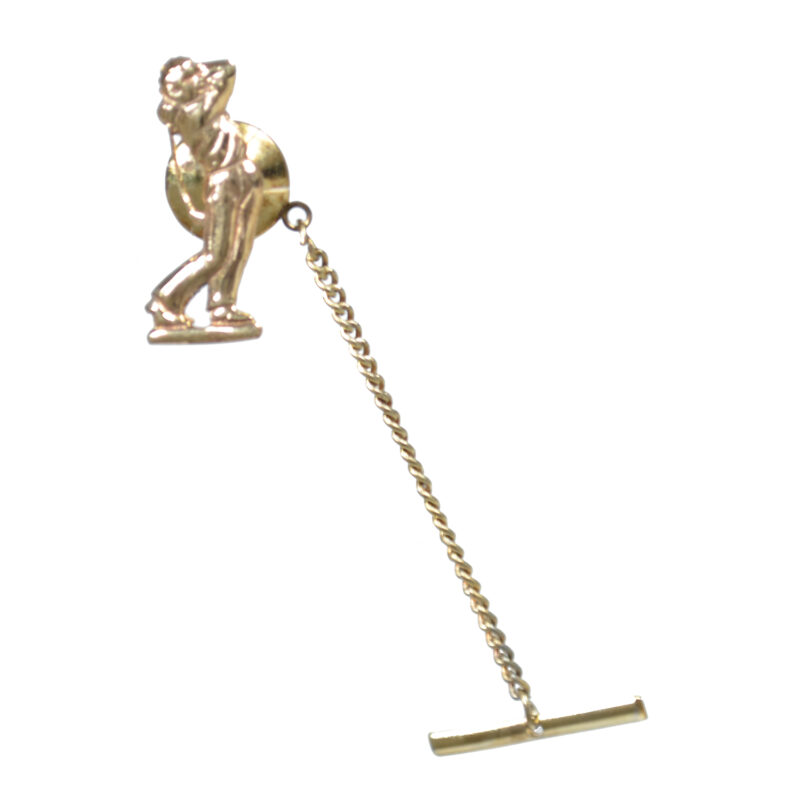 9ct Gold Golfer Tie Tack VJ009